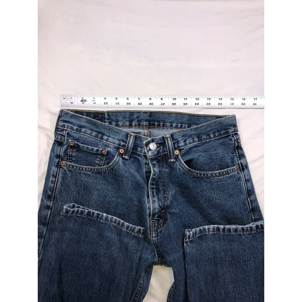 Levis 501 Original Fit Jeans Mens 31x31 Medium Wash Blue Straight Leg Denim